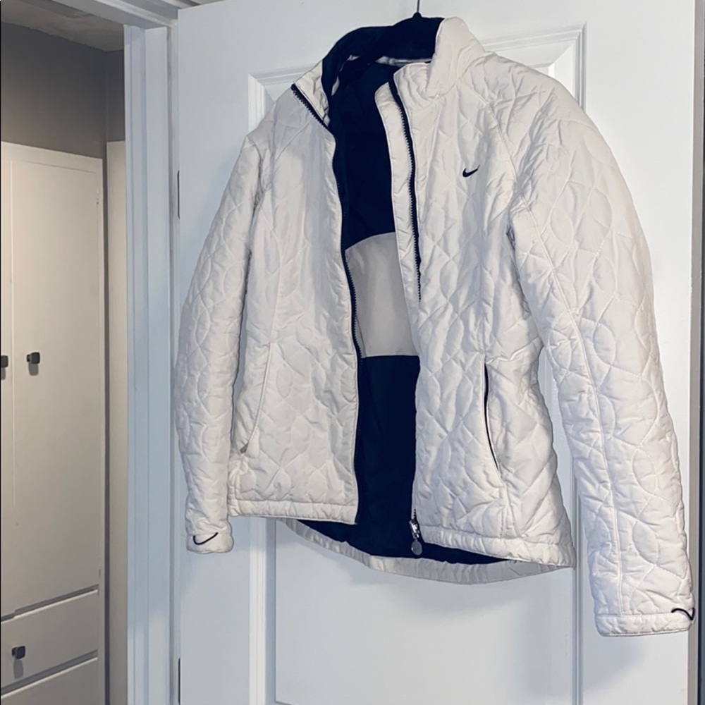 White Nike down jacket